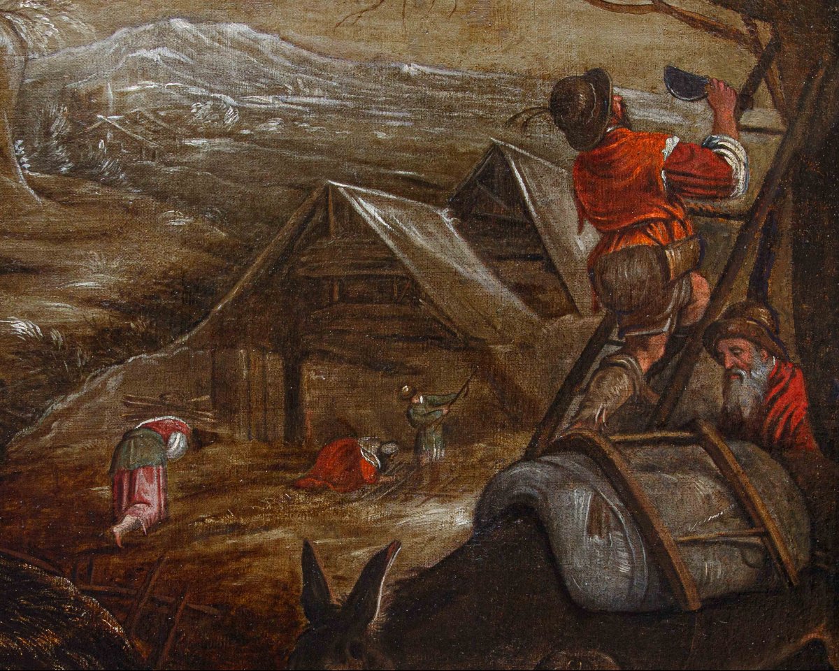 Bottega dei Bassano (XVIIe siècle), Allégorie de l’hiver-photo-3