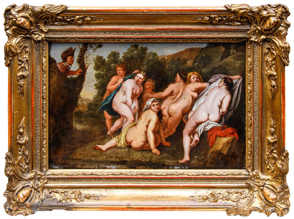 Workshop Of Frans Wouters (lier, 1612 – Antwerp, 1659), Diana Surprised At The Bathroom