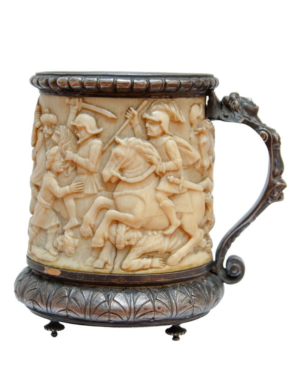 18th Century, Mug With Clash Of Knights