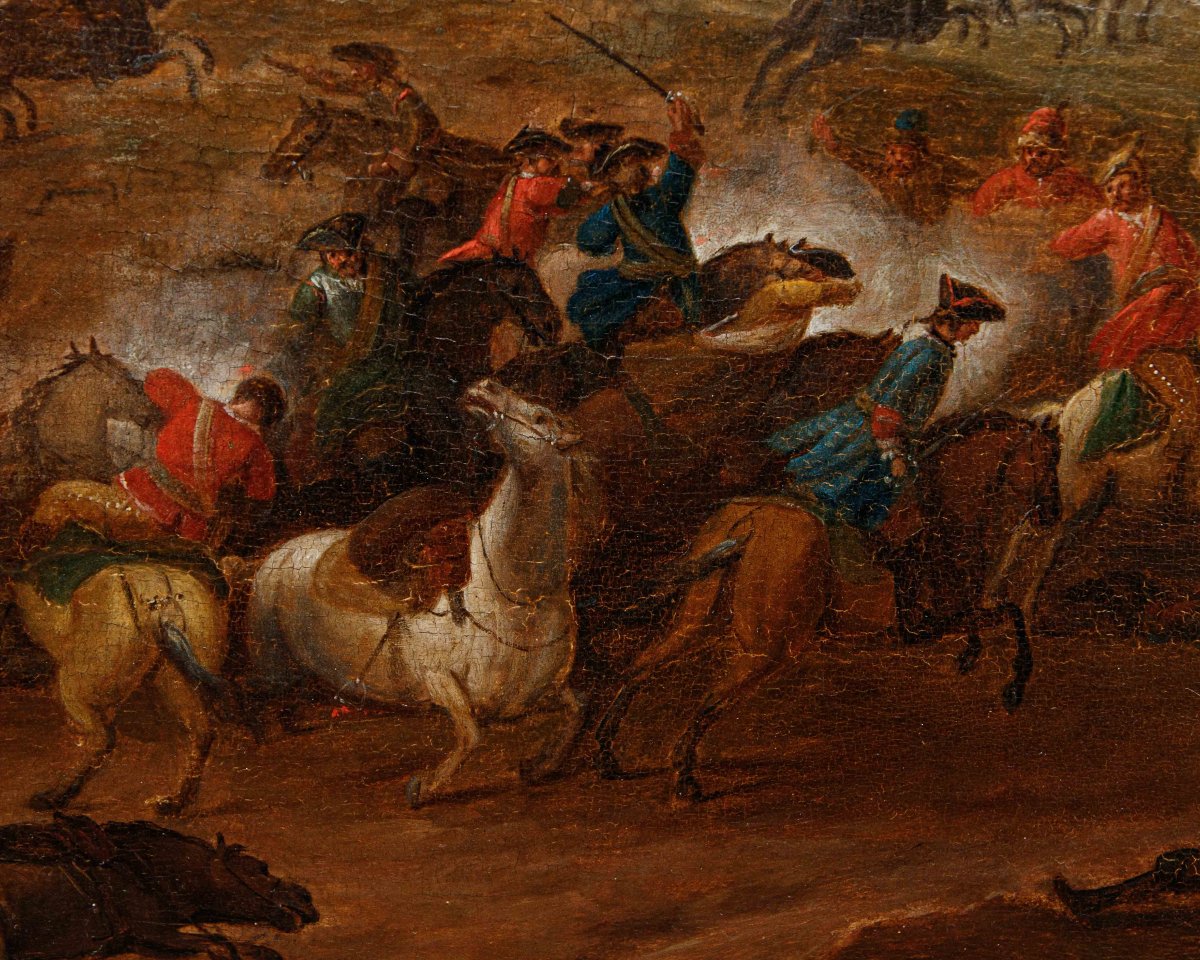Karel Breydel, Known As The Knight Of Antwerp (antwerp, 1678 – 1733), Battle Scene With Knights-photo-4