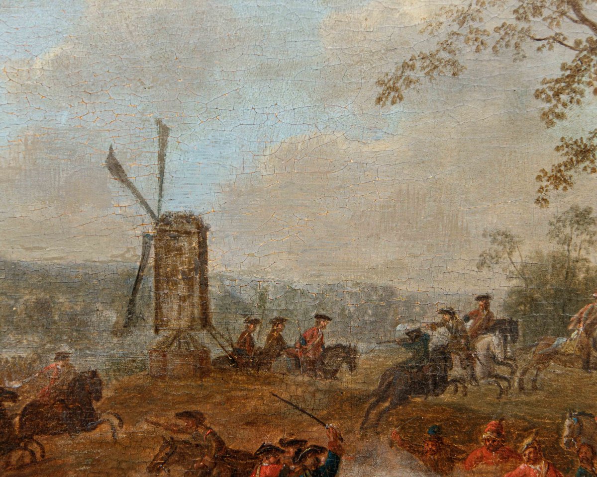 Karel Breydel, Known As The Knight Of Antwerp (antwerp, 1678 – 1733), Battle Scene With Knights-photo-5