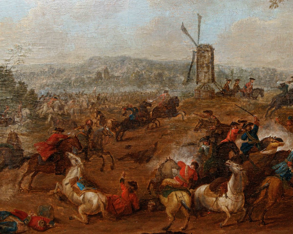 Karel Breydel, Known As The Knight Of Antwerp (antwerp, 1678 – 1733), Battle Scene With Knights-photo-6
