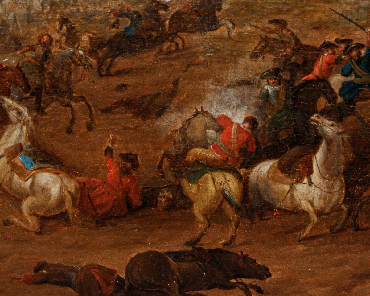 Karel Breydel, Known As The Knight Of Antwerp (antwerp, 1678 – 1733), Battle Scene With Knights-photo-7