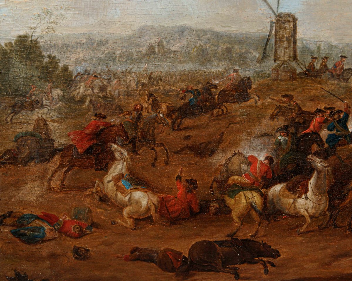 Karel Breydel, Known As The Knight Of Antwerp (antwerp, 1678 – 1733), Battle Scene With Knights-photo-8