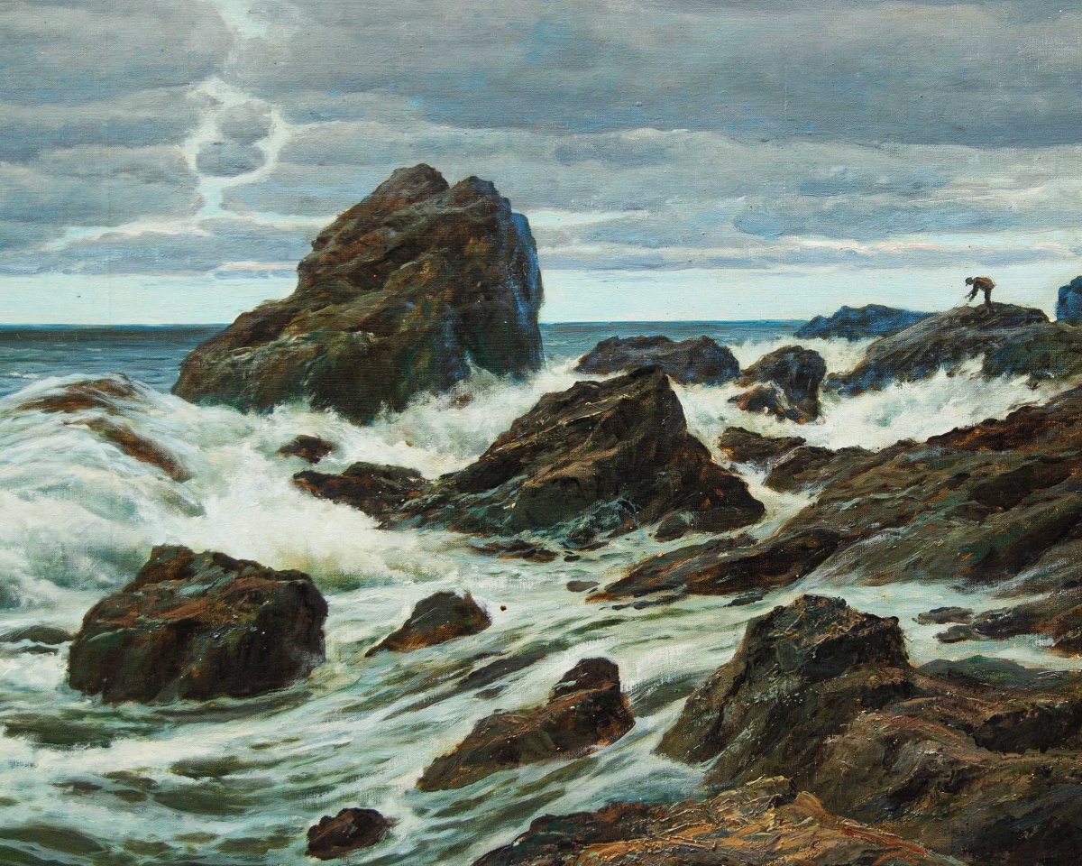 Francesco Bosso (vercelli, 1864 - Turin, 1933), Storm-photo-1