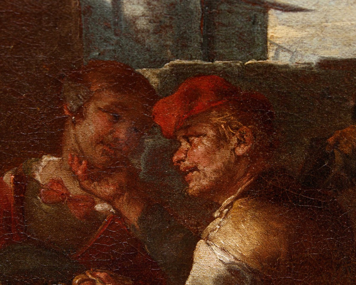 Giacomo Francesco Cipper, dit il Todeschini, Scène d’auberge avec joueur de bagnole-photo-5