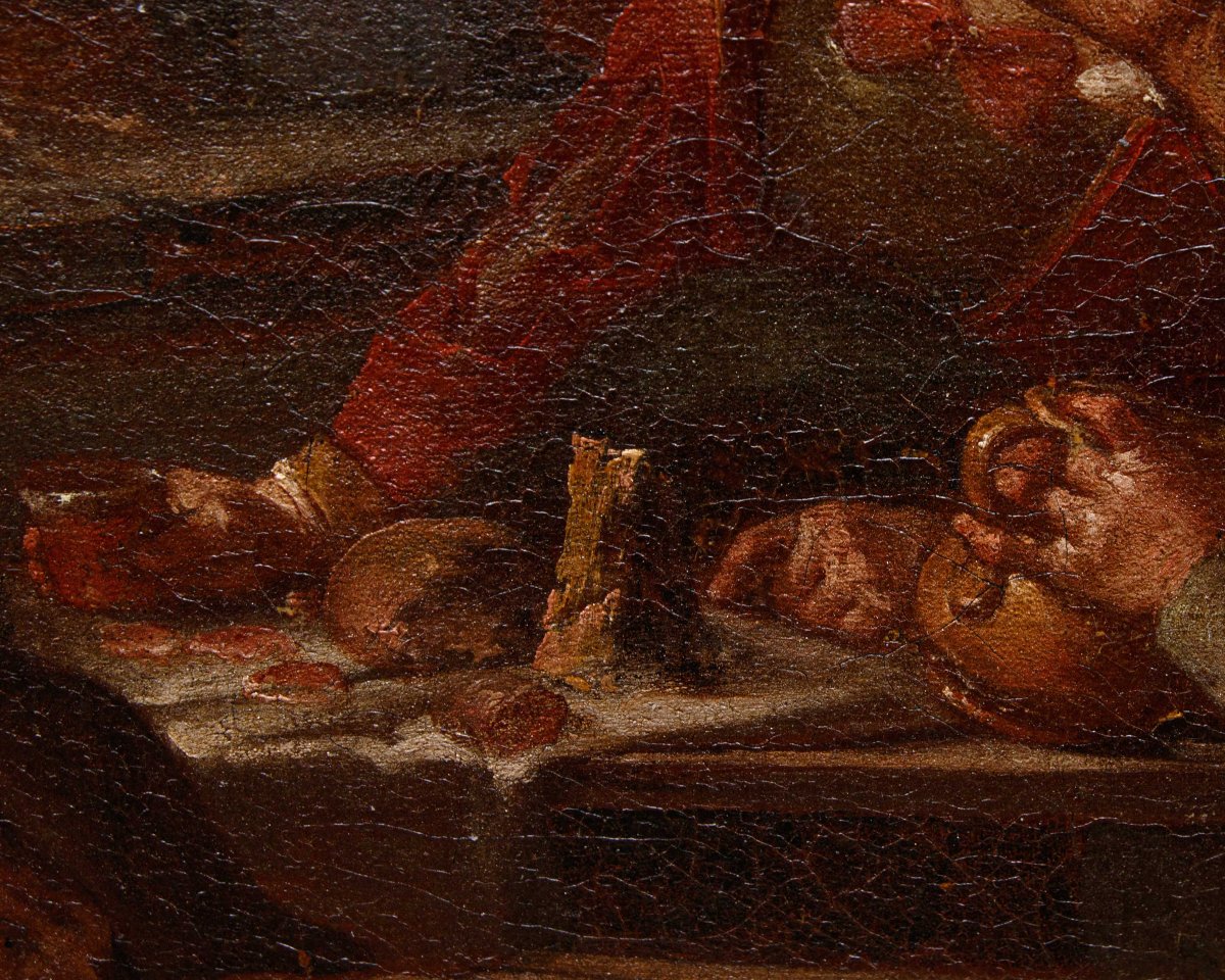 Giacomo Francesco Cipper, dit il Todeschini, Scène d’auberge avec joueur de bagnole-photo-6