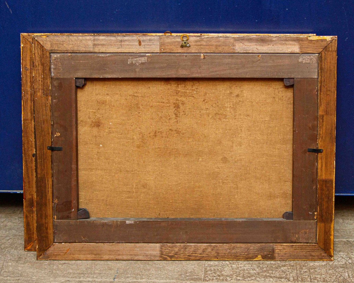 Costantino Rosa (bergamo, 1803 – 1878), Pair Of Mountain Landscapes-photo-4