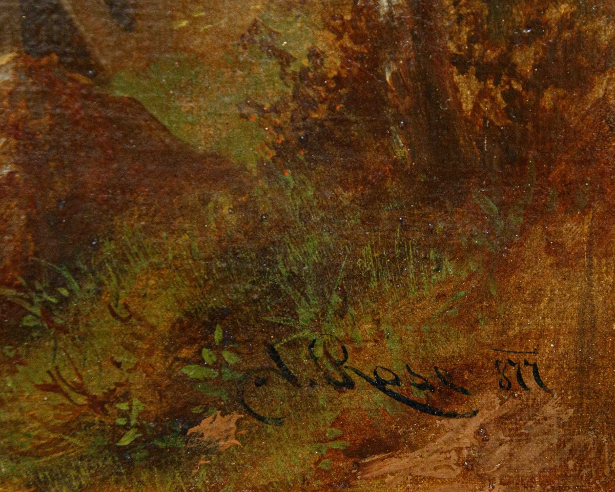 Costantino Rosa (bergamo, 1803 – 1878), Pair Of Mountain Landscapes-photo-7