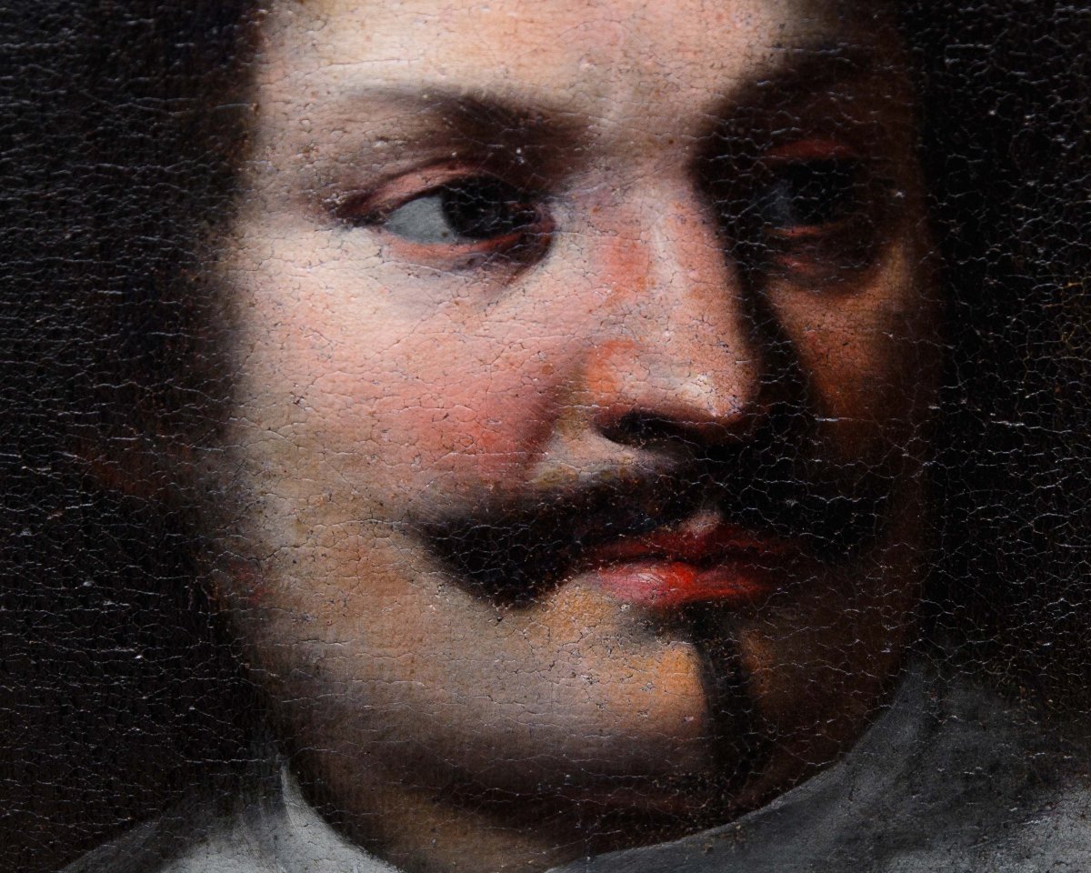 Giovanni Bernardo Carbone (Gênes, 1616 - 1683), Portrait de gentleman, 1650 ca.-photo-4