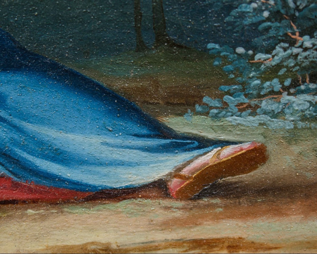 Emilian School, 18th Century, Rest From The Flight Into Egypt-photo-3