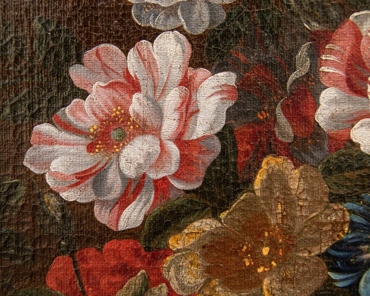 Scope Of Jean-baptiste Monnoyer (lille, 1636 - London, 1699), Vase Of Flowers-photo-3