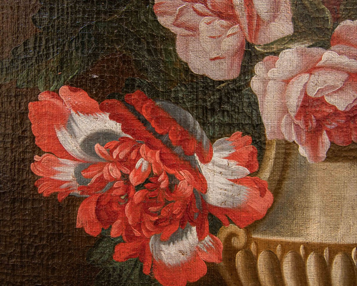 Scope Of Jean-baptiste Monnoyer (lille, 1636 - London, 1699), Vase Of Flowers-photo-4