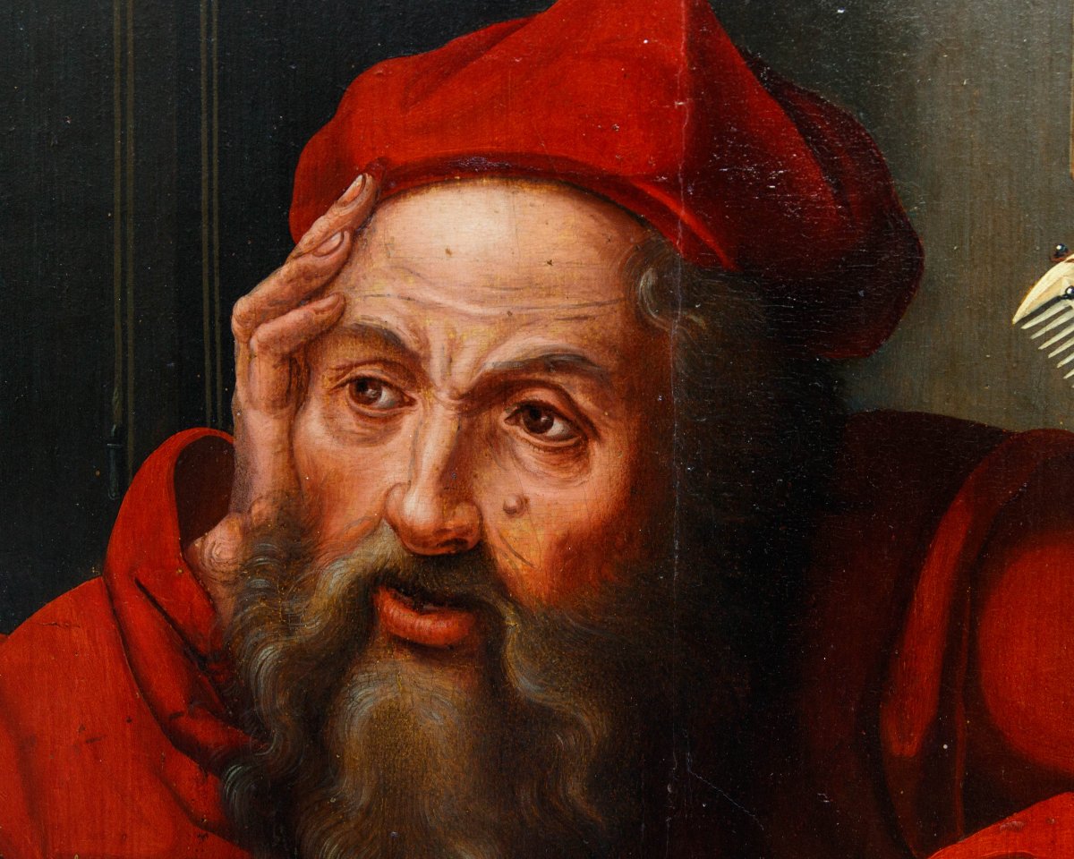 Workshop Of Marinus Van Reymerswaele (1490 –  1546)  Saint Jerome In His Study-photo-2