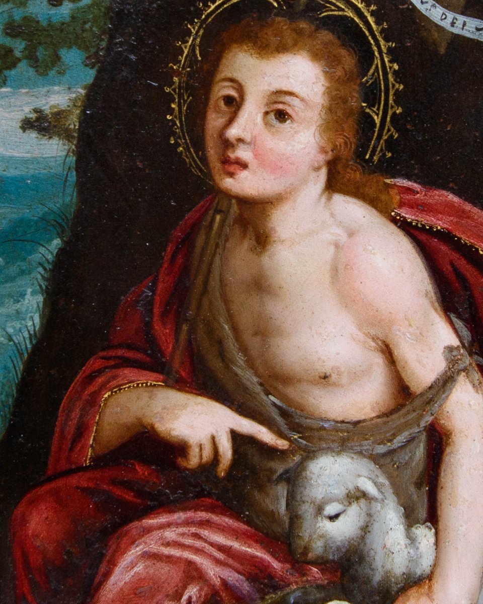 Le disciple de Jan Soens ('s-Hertogenbosch, 1547 ou 1548 - Parme, 1611), Ecce Agnus Dei-photo-1