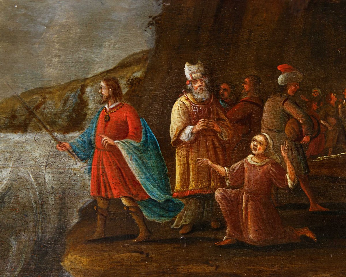 Atelier de Frans Francken le Jeune (Anvers, 1581-1642) , La chute des Egyptiens en mer Rouge-photo-3