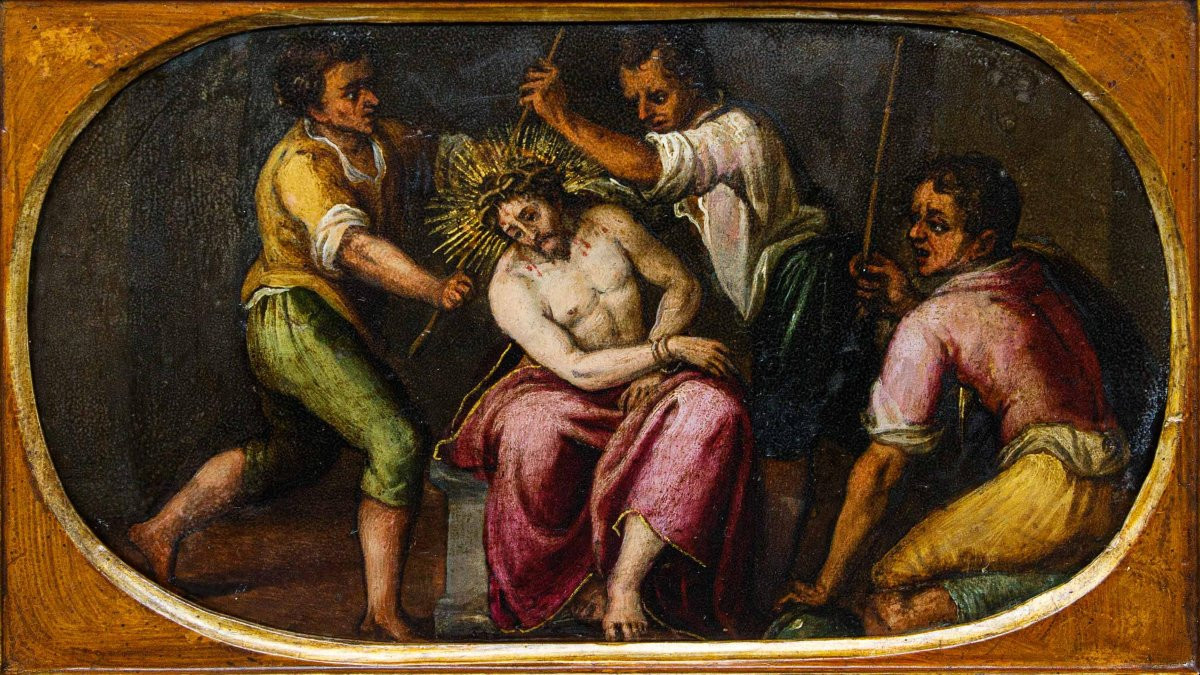 Tuscany, 16th Century, Christ Crowned With Thorns-photo-3