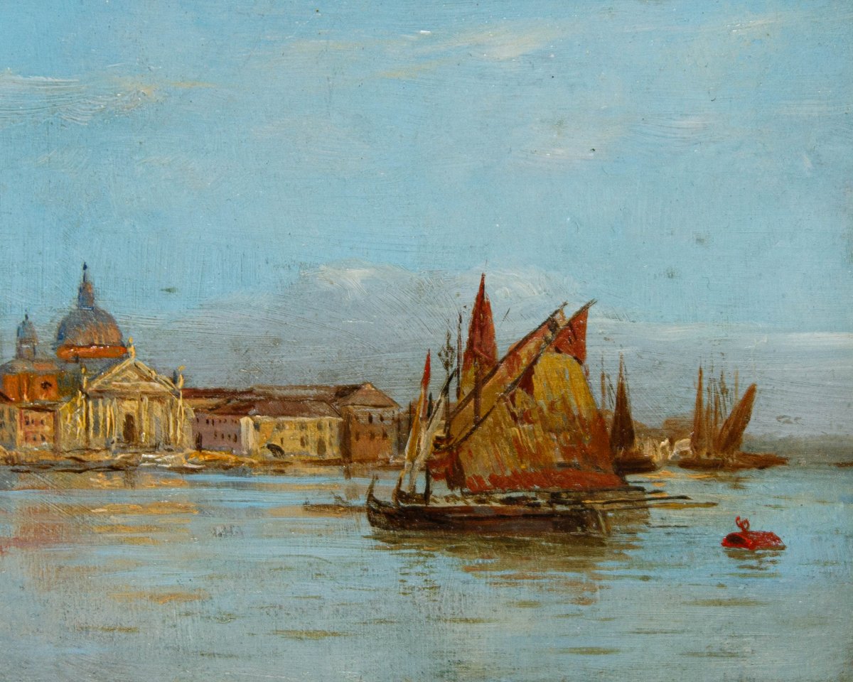 Fedor Poppe (1850–1914), Two Views Of Venice-photo-4