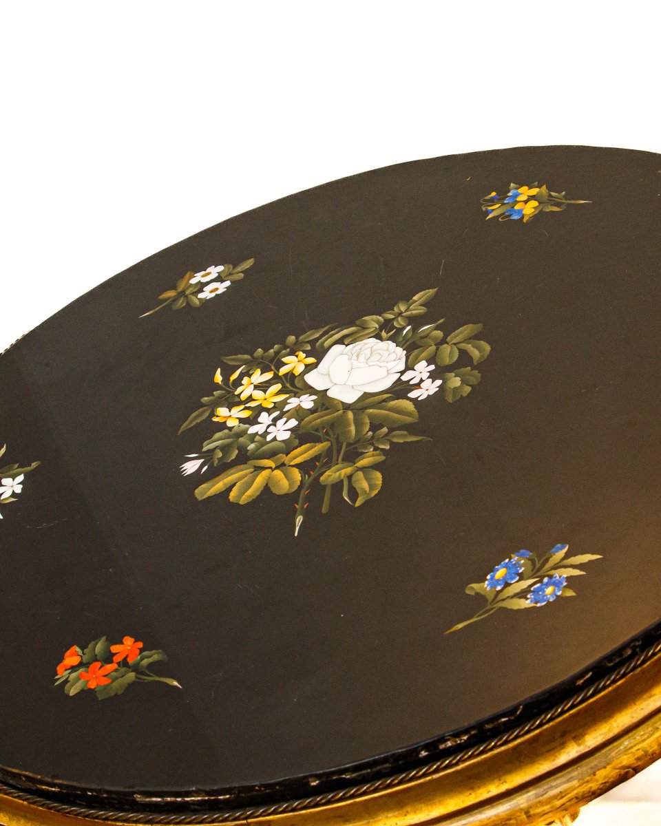 Grand Ducal Workshops, 19th Century, Small Table With A Marbled Top-photo-3