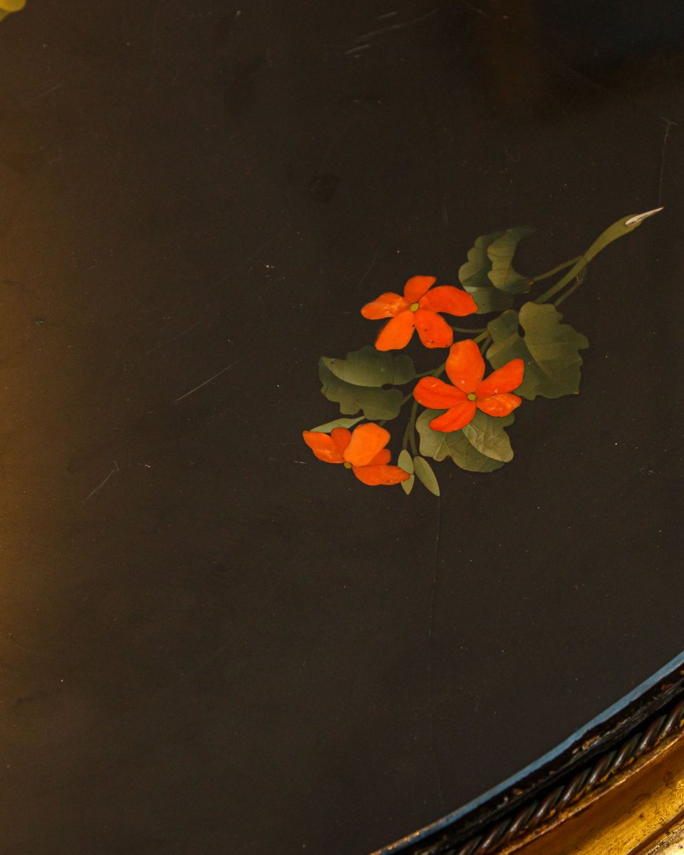 Grand Ducal Workshops, 19th Century, Small Table With A Marbled Top-photo-2