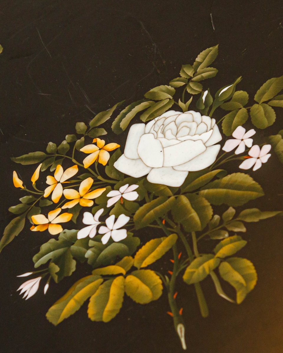 Grand Ducal Workshops, 19th Century, Small Table With A Marbled Top-photo-3