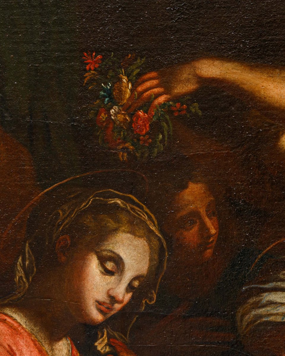 A Follower Of Raffaello Sanzio (urbino, 1483 – Rome, 1520), *the Holy Family*-photo-2