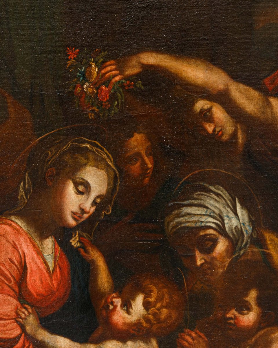 A Follower Of Raffaello Sanzio (urbino, 1483 – Rome, 1520), *the Holy Family*-photo-3