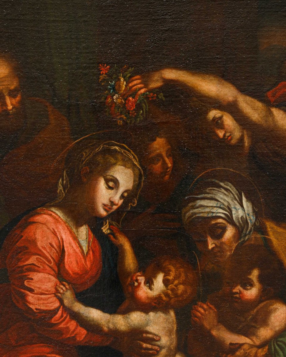 A Follower Of Raffaello Sanzio (urbino, 1483 – Rome, 1520), *the Holy Family*-photo-4