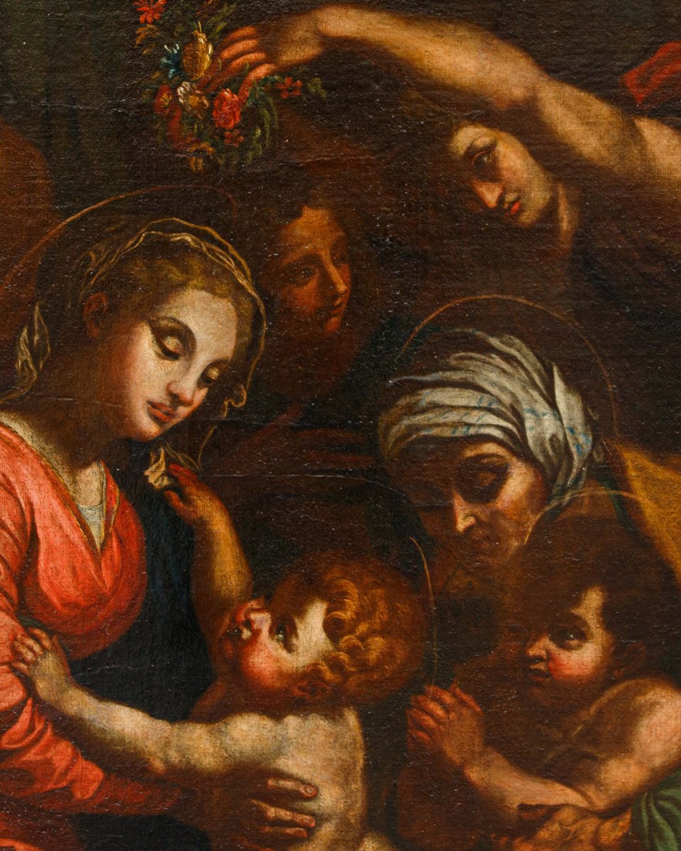 A Follower Of Raffaello Sanzio (urbino, 1483 – Rome, 1520), *the Holy Family*-photo-5