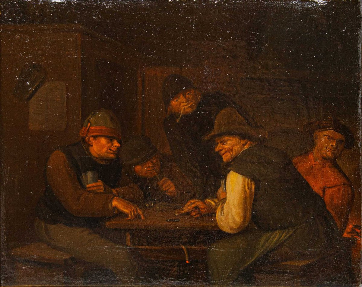 Egbert Van Heemskerck (haarlem, 1634 – London, 1704), From The Workshop Of, Tavern Scenes-photo-7