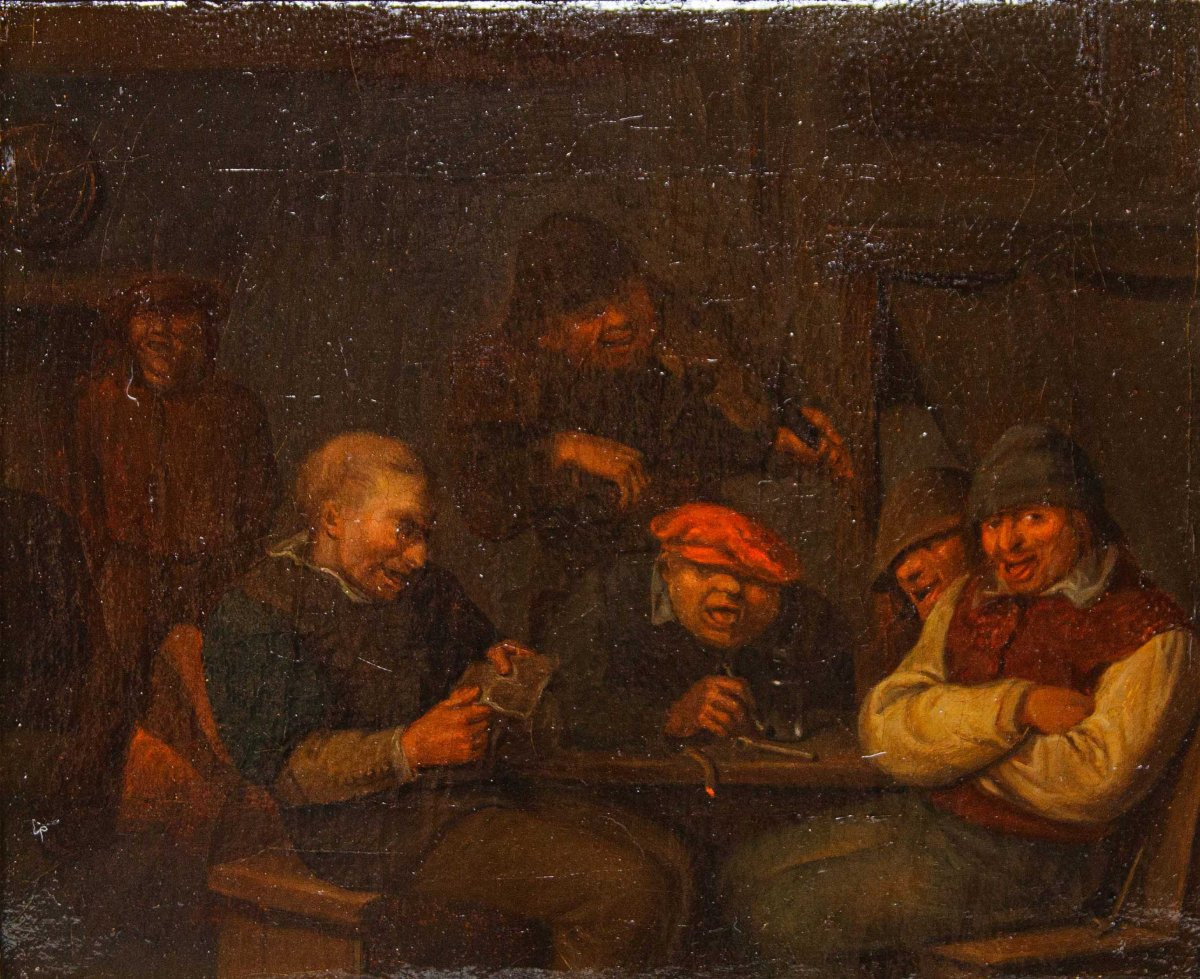 Egbert Van Heemskerck (haarlem, 1634 – London, 1704), From The Workshop Of, Tavern Scenes-photo-8