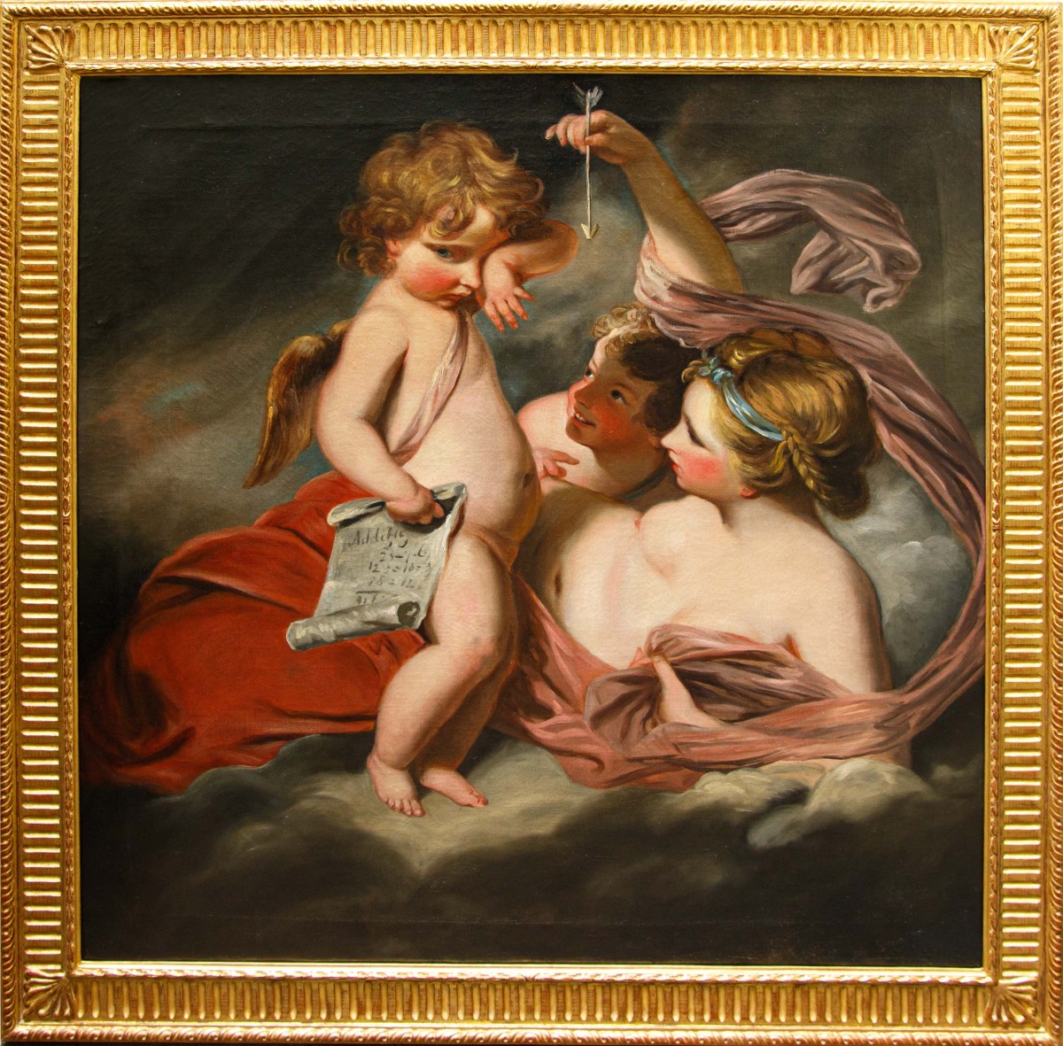 Disciple de Joshua Reynolds (Plympton, 1723 - Londres, 1792), L’éducation de Cupidon