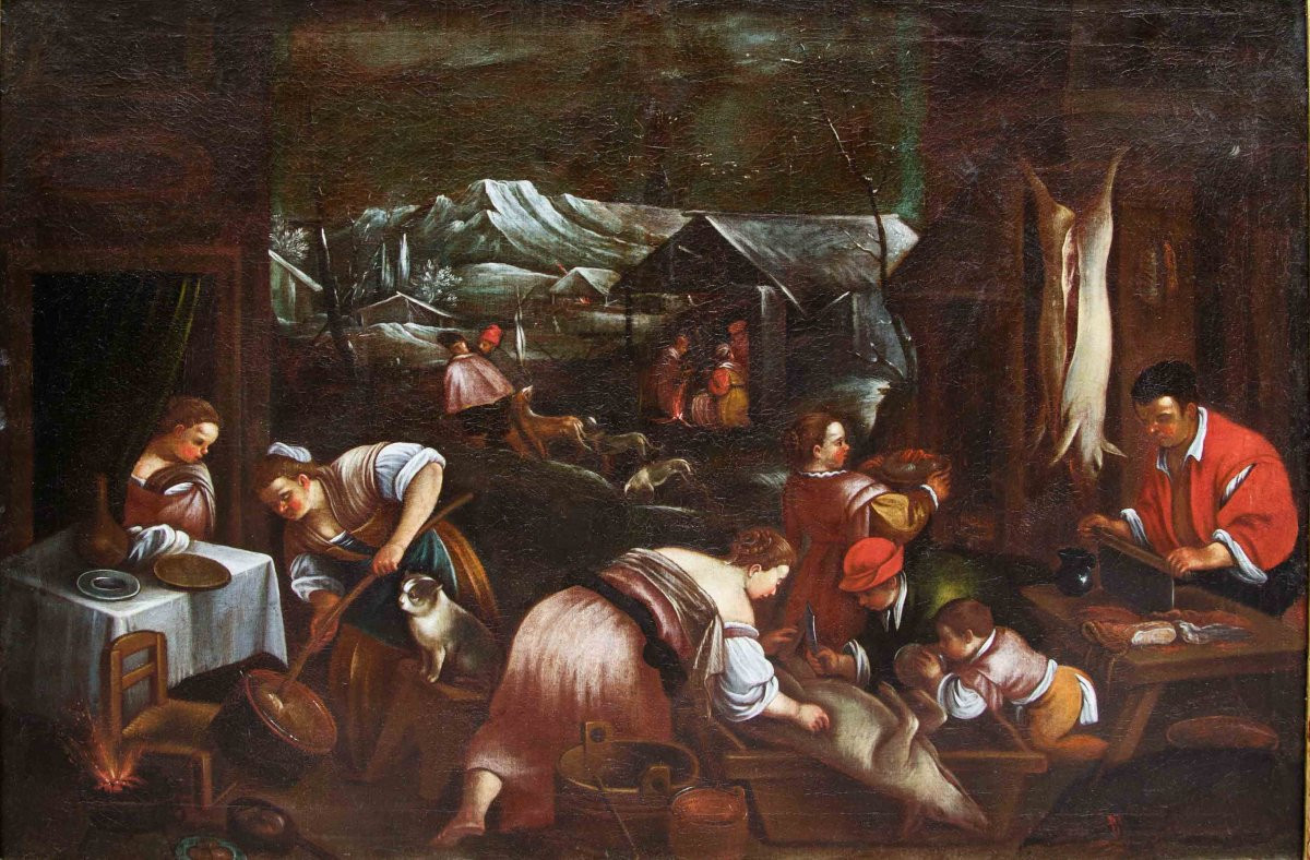 Workshop Of Leandro Dal Ponte, Known As Leandro Bassano (1557–1622), The Month Of December-photo-3