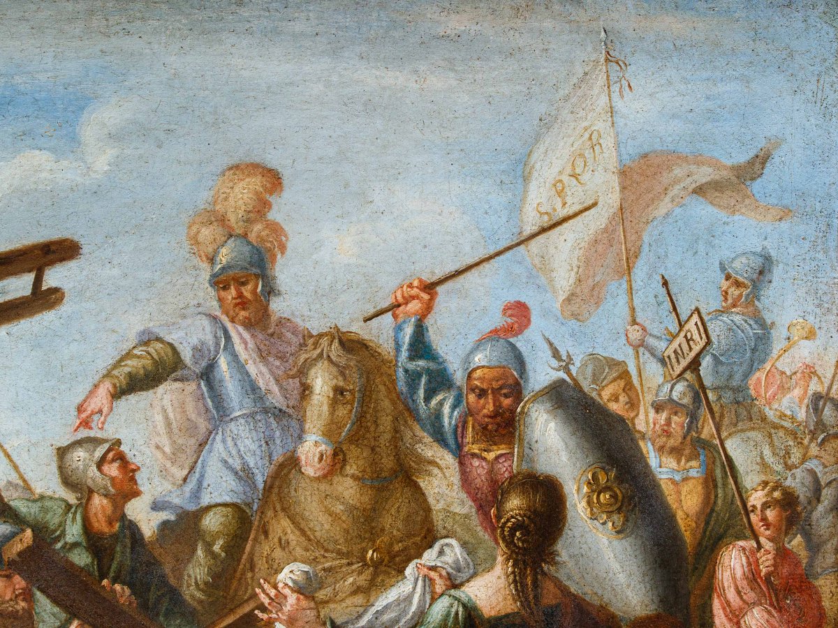 18th-century Venetian School, Christ Meets Veronica On The Way To Calvary-photo-8