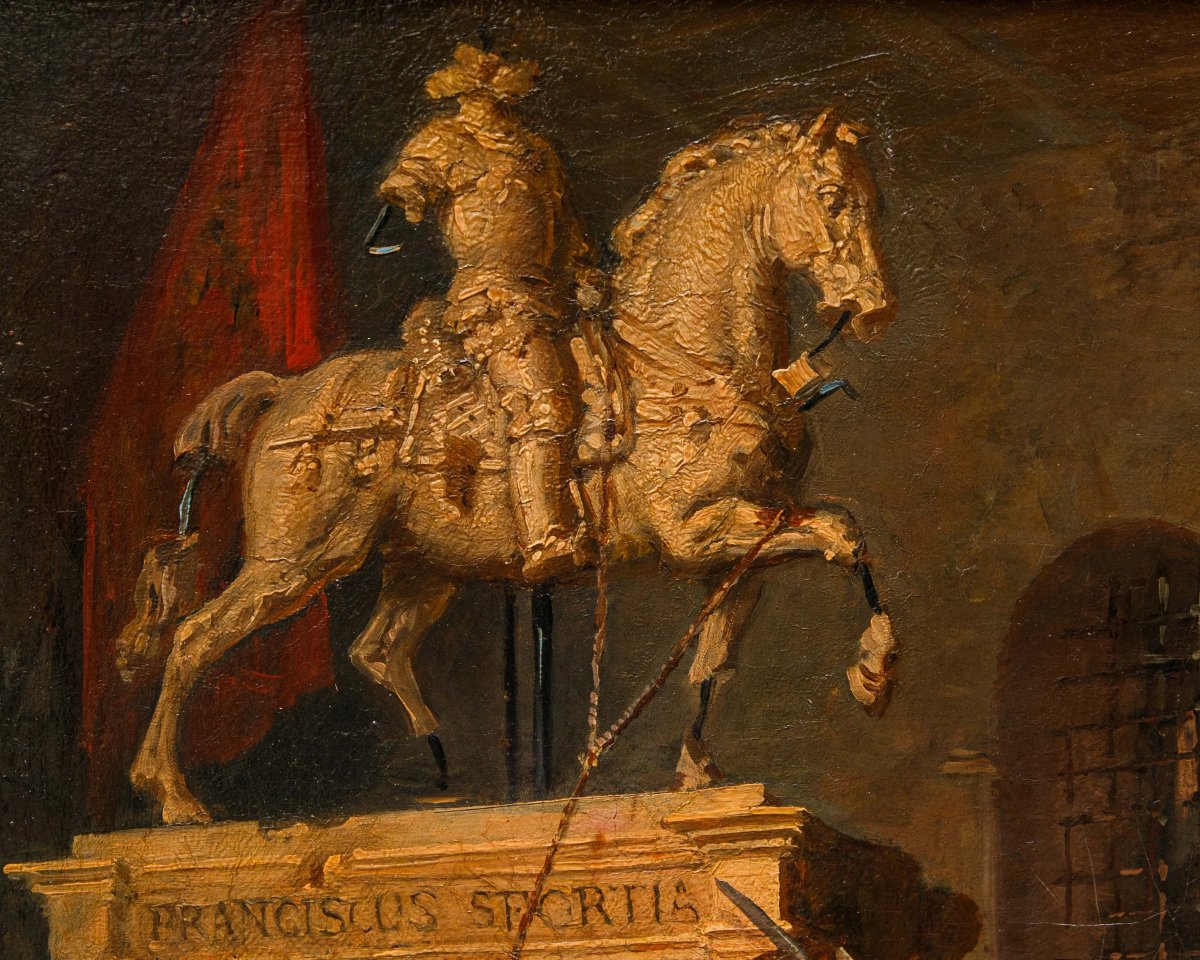 Felice De Maurizio (1810–1890), Destruction Of The Equestrian Statue Of Francesco Sforza-photo-2