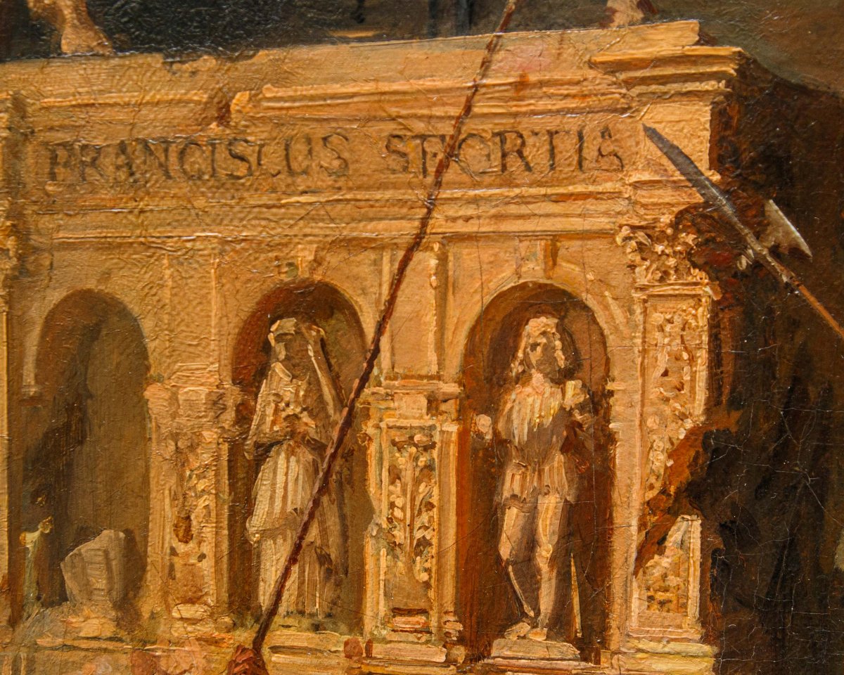 Felice De Maurizio (1810–1890), Destruction Of The Equestrian Statue Of Francesco Sforza-photo-6