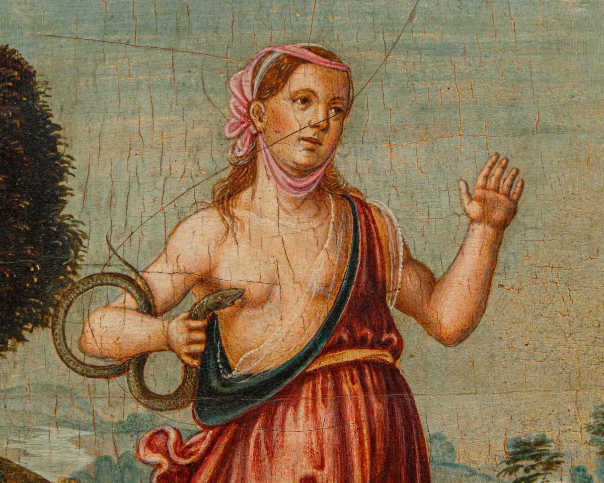 Tuscan School, Late 15th–early 16th Century, Cleopatra And The Aspis-photo-1
