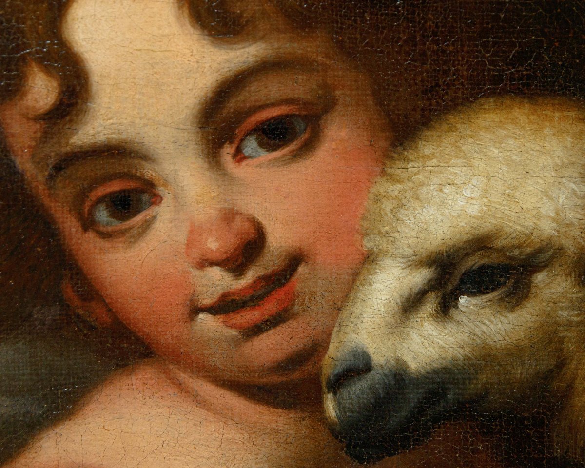 A Follower Of Bartolomé Esteban Murillo (seville, 1617–1682), Saint John The Baptist With The Lamb-photo-4