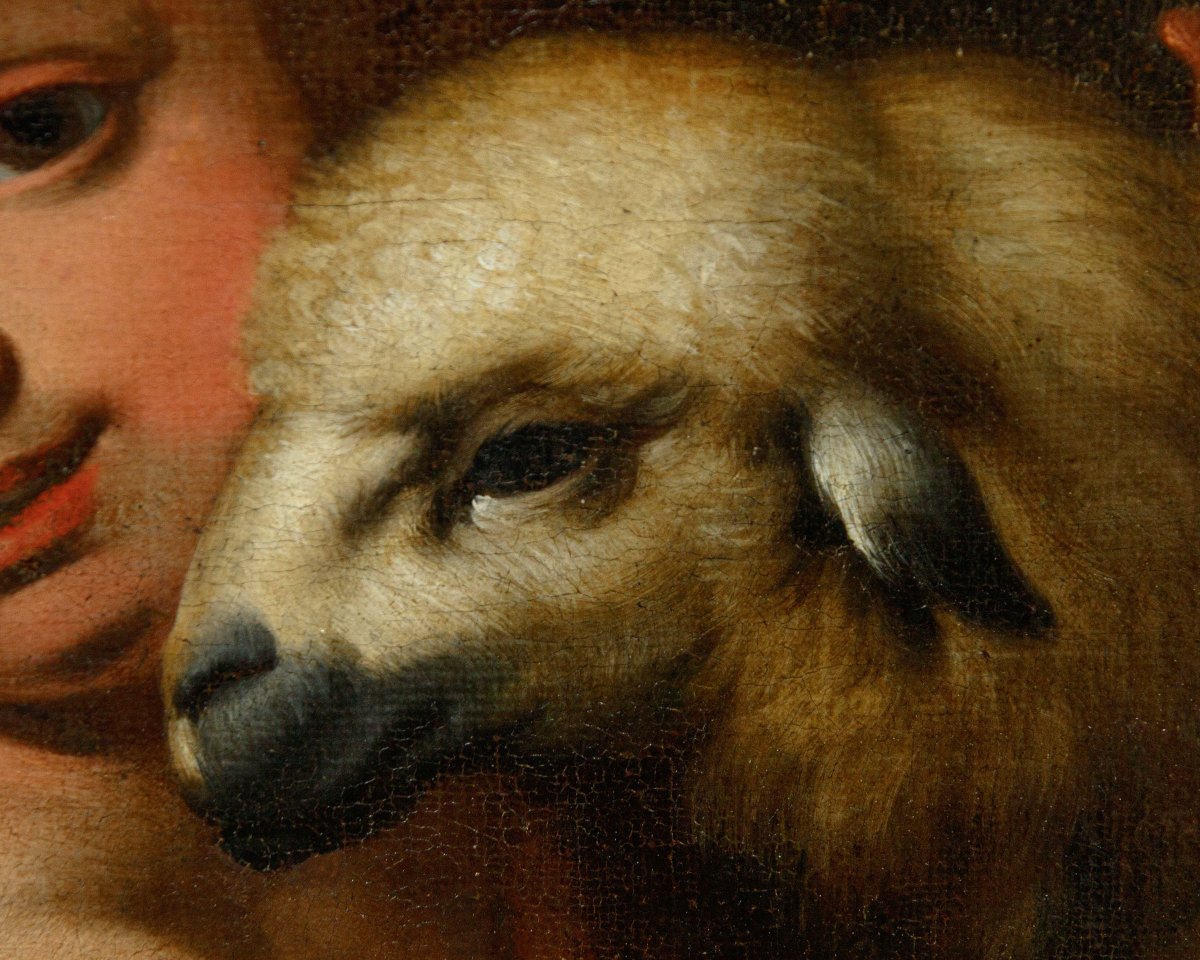 A Follower Of Bartolomé Esteban Murillo (seville, 1617–1682), Saint John The Baptist With The Lamb-photo-6