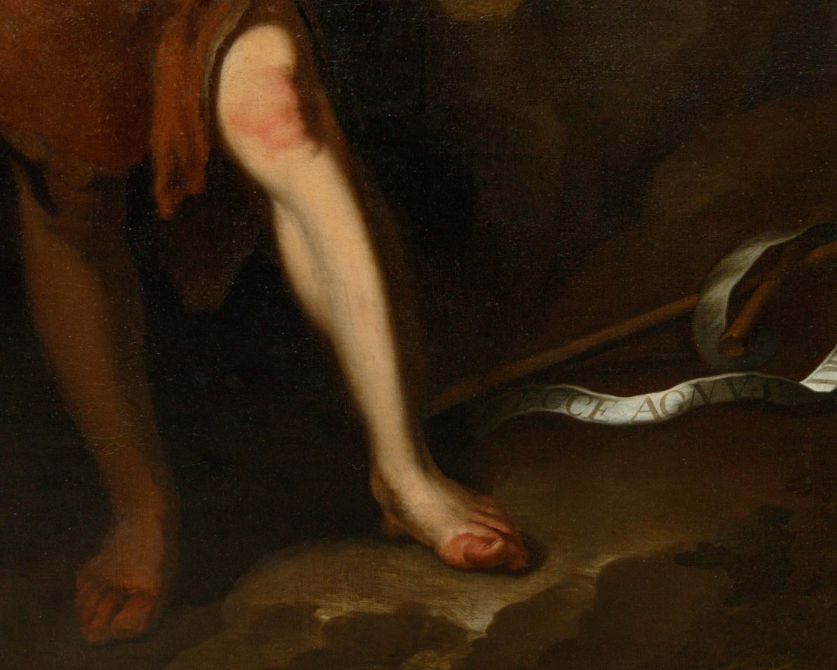 A Follower Of Bartolomé Esteban Murillo (seville, 1617–1682), Saint John The Baptist With The Lamb-photo-7