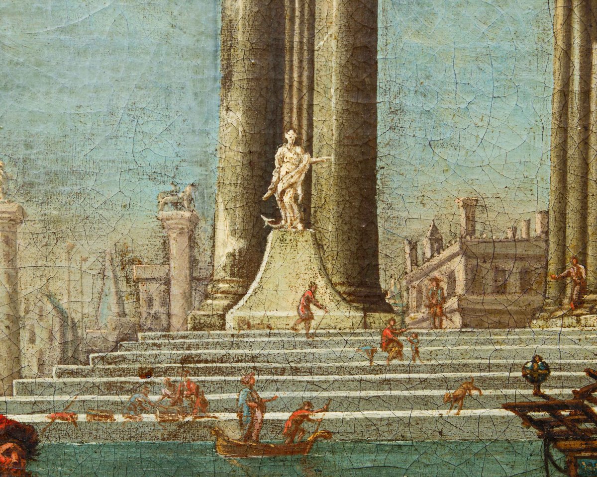 17th-century Venetian Painter, Architectural Capriccio-photo-2
