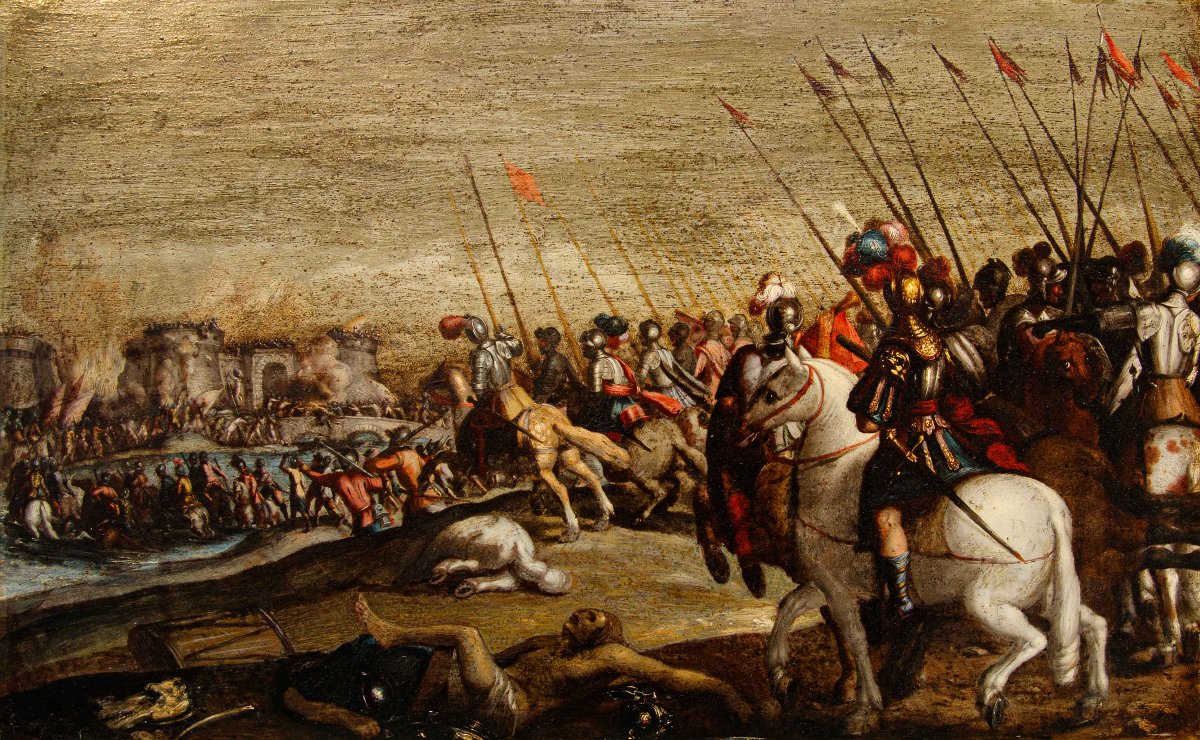 Antonio Tempesta (florence, 1555 – Rome, 1630), Attributed, Battle Scenes  -photo-2