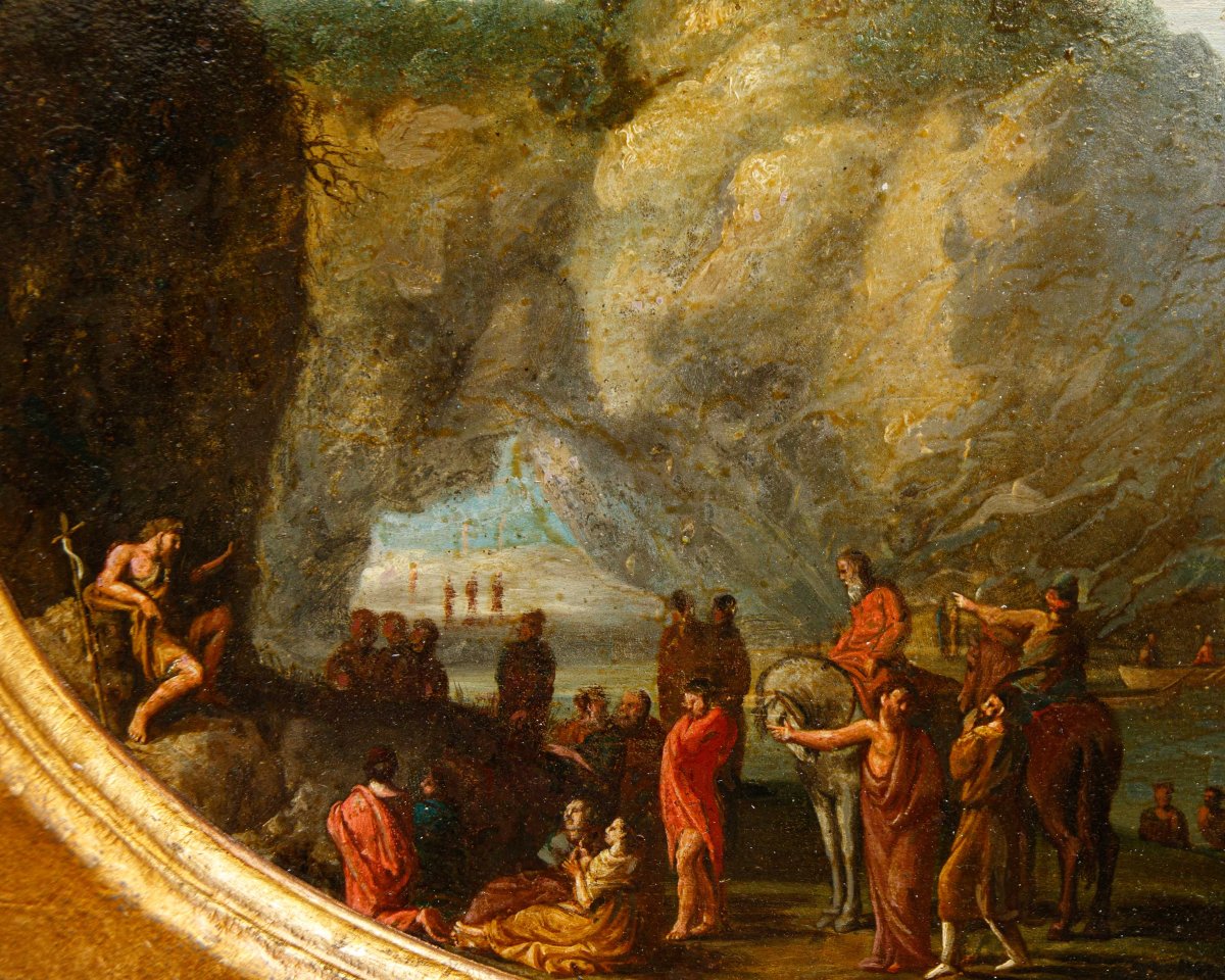 Flemish Master From The First Half Of The 18th Century, *the Sermon Of John The Baptist*-photo-1