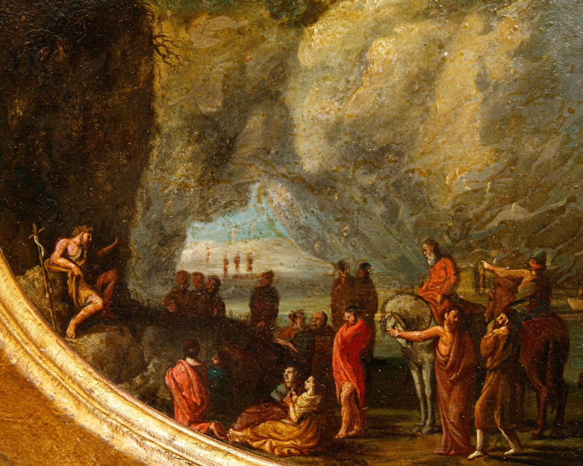 Flemish Master From The First Half Of The 18th Century, *the Sermon Of John The Baptist*-photo-3