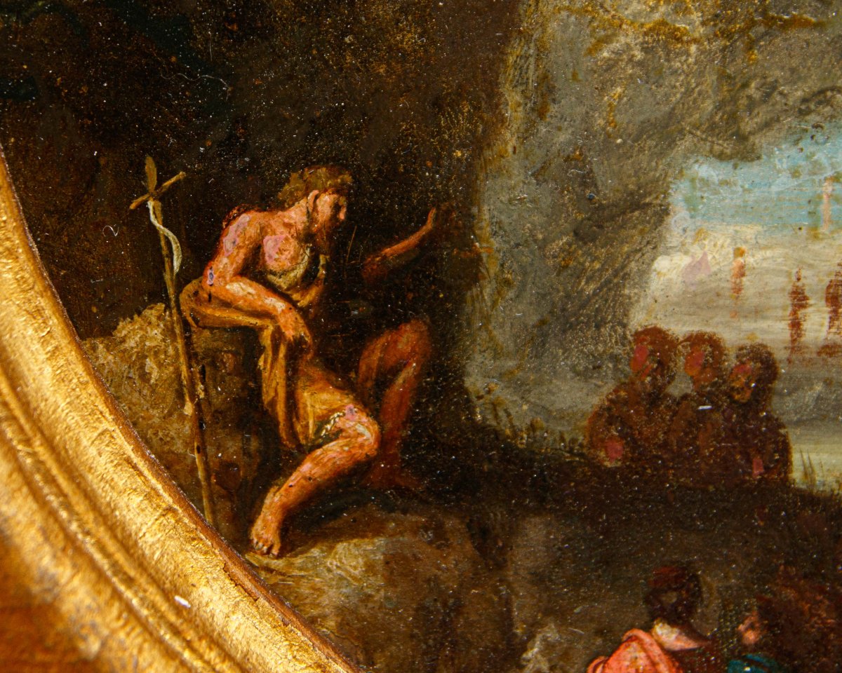 Flemish Master From The First Half Of The 18th Century, *the Sermon Of John The Baptist*-photo-7