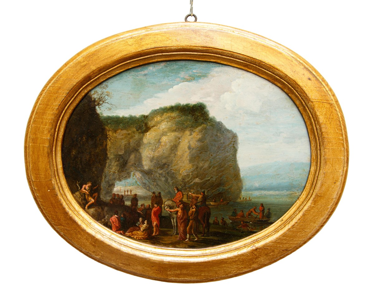 Flemish Master From The First Half Of The 18th Century, *the Sermon Of John The Baptist*