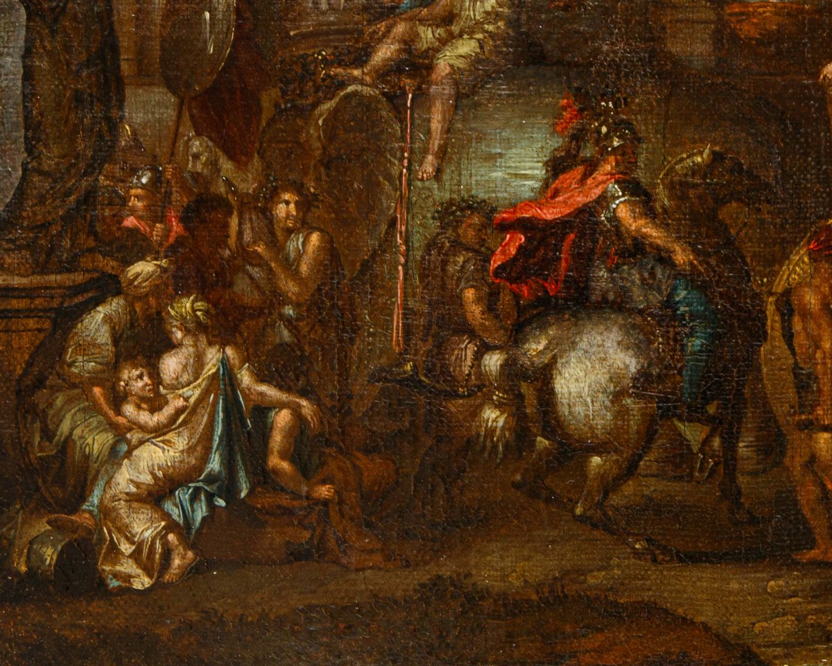 A Follower Of Charles Le Brun (paris, 1619–1690), The Entry Of Alexander The Great Into Babylon-photo-3