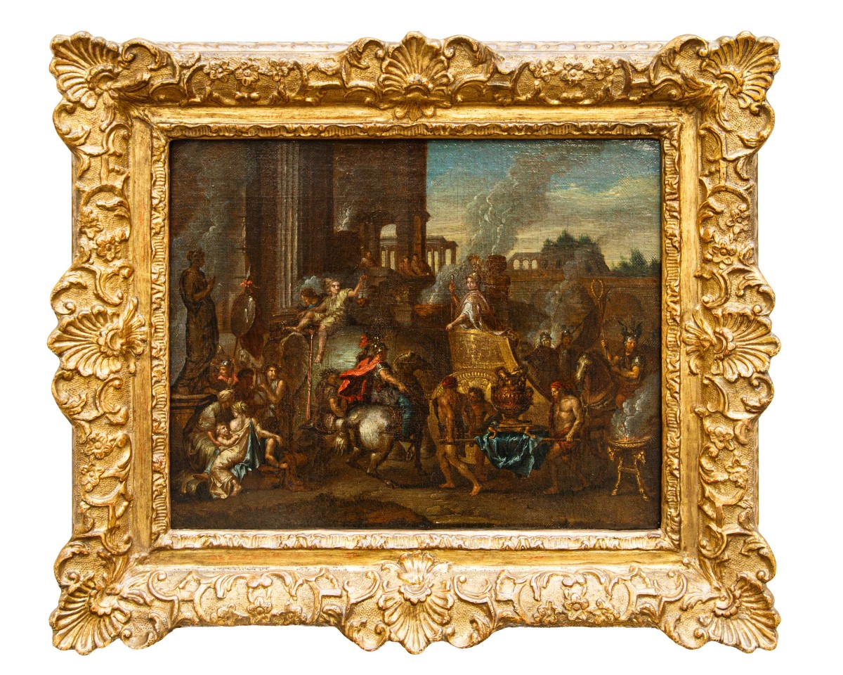 A Follower Of Charles Le Brun (paris, 1619–1690), The Entry Of Alexander The Great Into Babylon