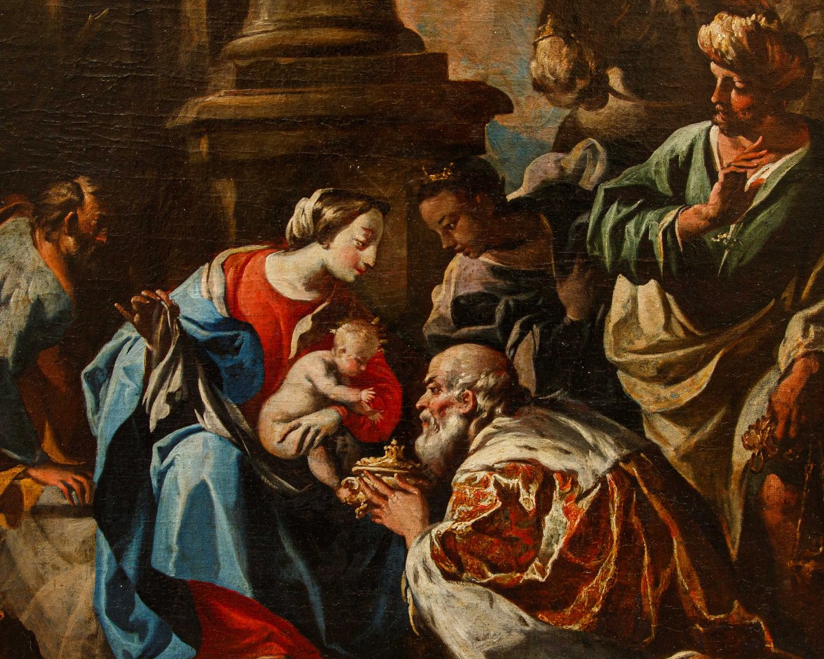 Neapolitan School, 17th–18th Century, Adoration Of The Magi-photo-1