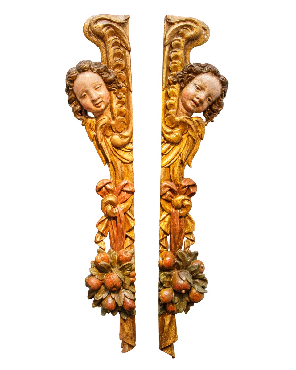 17th Century, Pair Of Pilasters